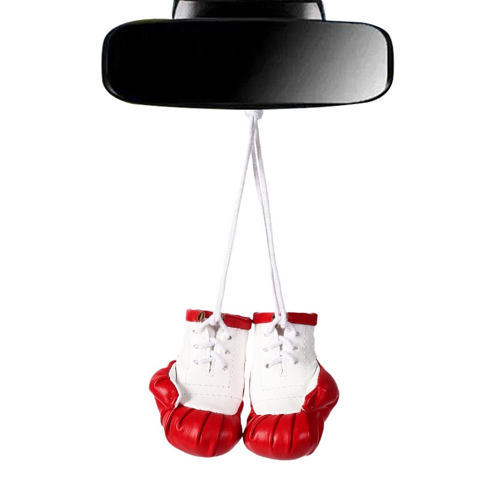 

Подвеска в виде боксерских перчаток для автомобиля, мини-боксерские перчатки из искусственной кожи, брелок, декоративный многофункциональный аксессуар для интерьера автомобиля, сумка