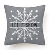 Cross-border New Hot-selling Christmas Pillowcase Simple Gray Christmas Decoration Cushion Pillowcase