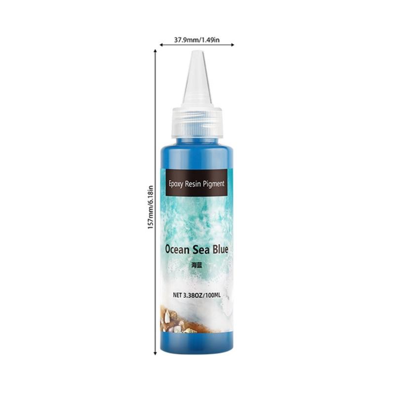 100ml Epoxy Resin Pigment Set with Colors High Concentration Opaque Resin Dye for UV Resin Crafts and Cell Effects