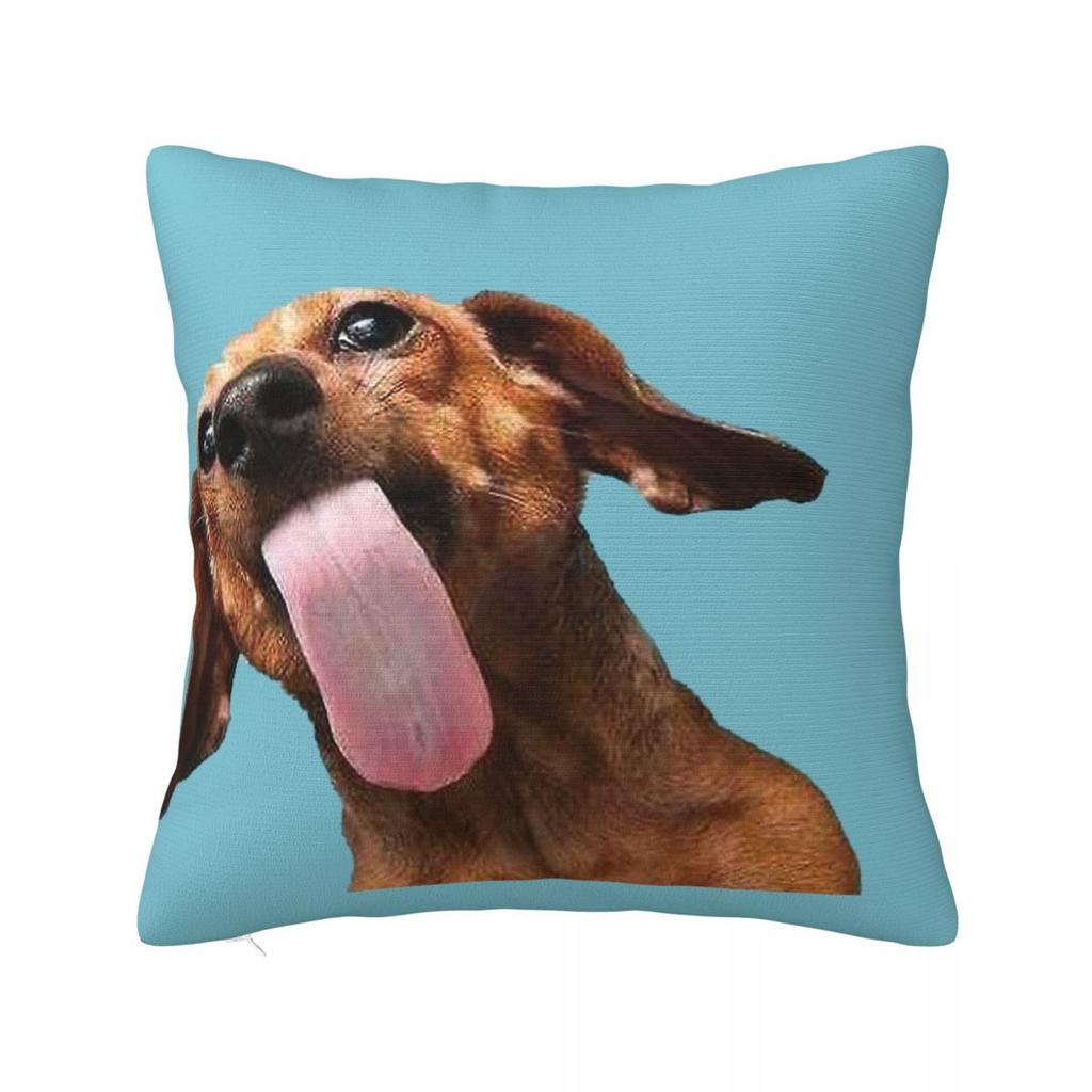 Dachshund Pillow Cases Gift for Animal Dog Lover Cushion Covers Awesome Polyester Decorative Pillowcase for Home 18x18