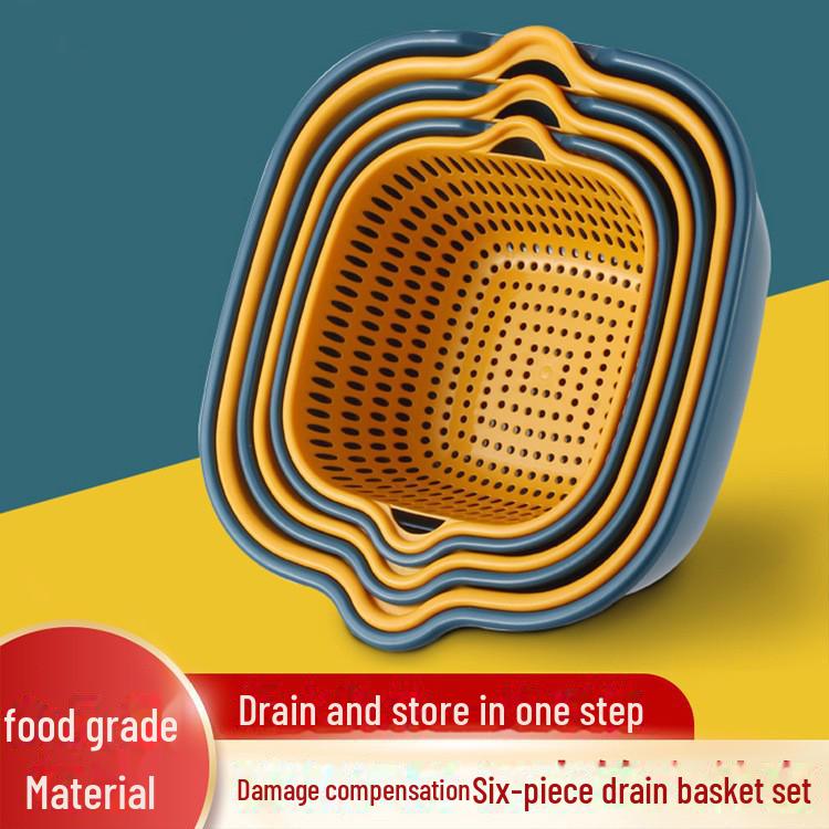 Multi-Function Double-Layer Washing Basket for Fruits & Vegetables