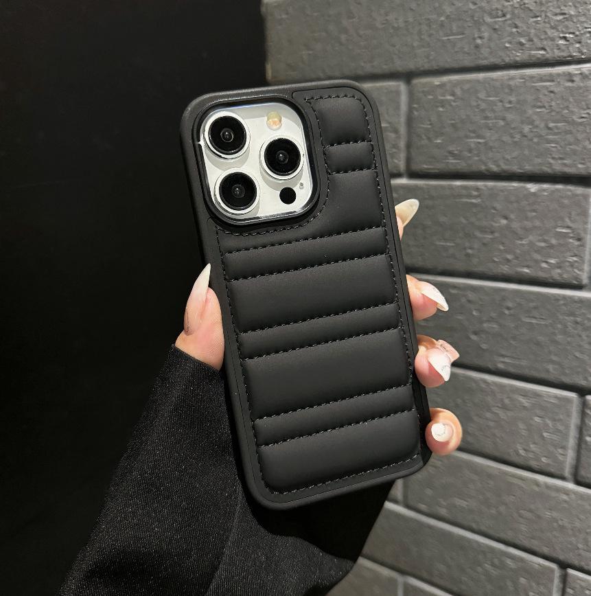 

Women s Striped Down Jacket for iPhone 15 Pro Max, 14, 13, and 16 Pro Max 14 Pro Max