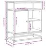 VidaXL Buffet chêne fumé 69x35x80 cm bois d'ingénierie 835546