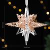 Transparent Acrylic Crystal Ornament Lightweight Sequin Hanging Pendant Christmas Tree Ornament  For Centerpiece Holiday
