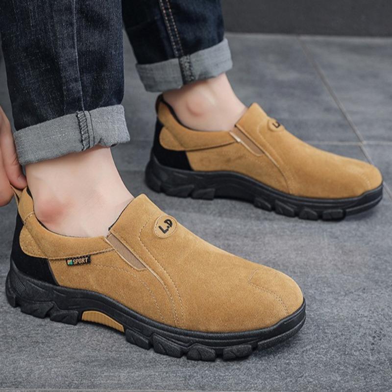 Men's Hiking Shoes Outdoor Non Slip Camping Climbing Shoes Fashion Casual Sports Shoes High Quality Suede Loafers Men's Sneakers