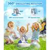Seifenblasenmaschine - Automatische 360°-Drehung, 75° Neigungswinkel, Seifenblasen-Gebläse für Kinder, Hochzeiten, Geburtstage, Partys, Geschenke
