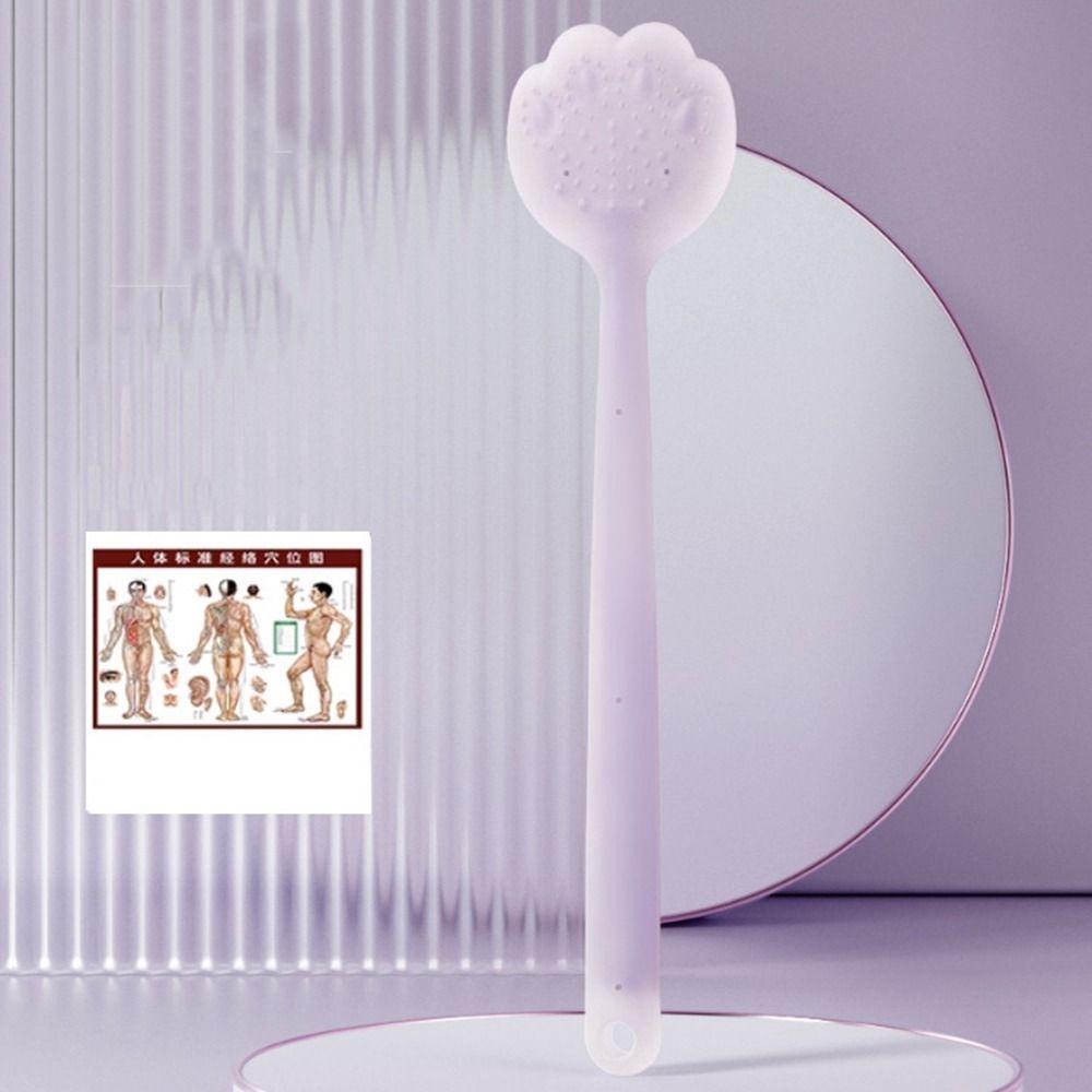 Long Handle Silicone Tapping Plate Meridian Beat Body Massager Beating Massage Bat  Workers