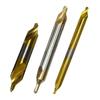Cobalt-Coated Titanium Spiral Center Drill, Extended High-Speed Steel, Type A & B, Fully Ground Stainless Steel Locating Point