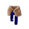 Petit Fur Muffler – Blue