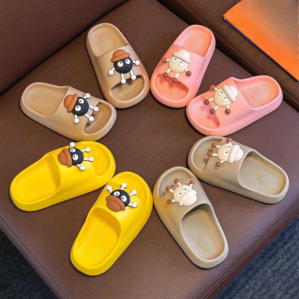 Boys' Shoes, Girls' Cartoon Style - Cute Anti-slip Indoor Soft-soled Flip-flops