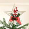 Hollow Out Christmas Tree Top Star White Christmas Tree Ornaments  Christmas Decoration