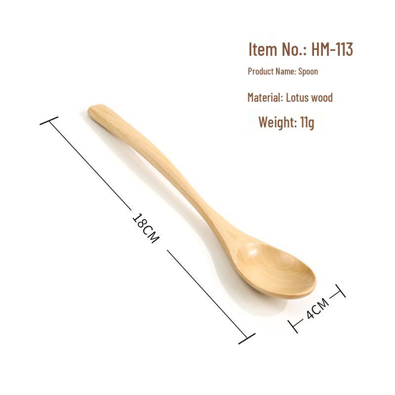 Japanese Beech Mini Wooden Spoon & Fork Set - Nanmu Soup & Cutlery Collection