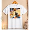 Funny Raccoon Basketball Dunk T-Shirt Meme Animal Graphic Tee Men's and Women's Loose and Breathable T-shirt Top