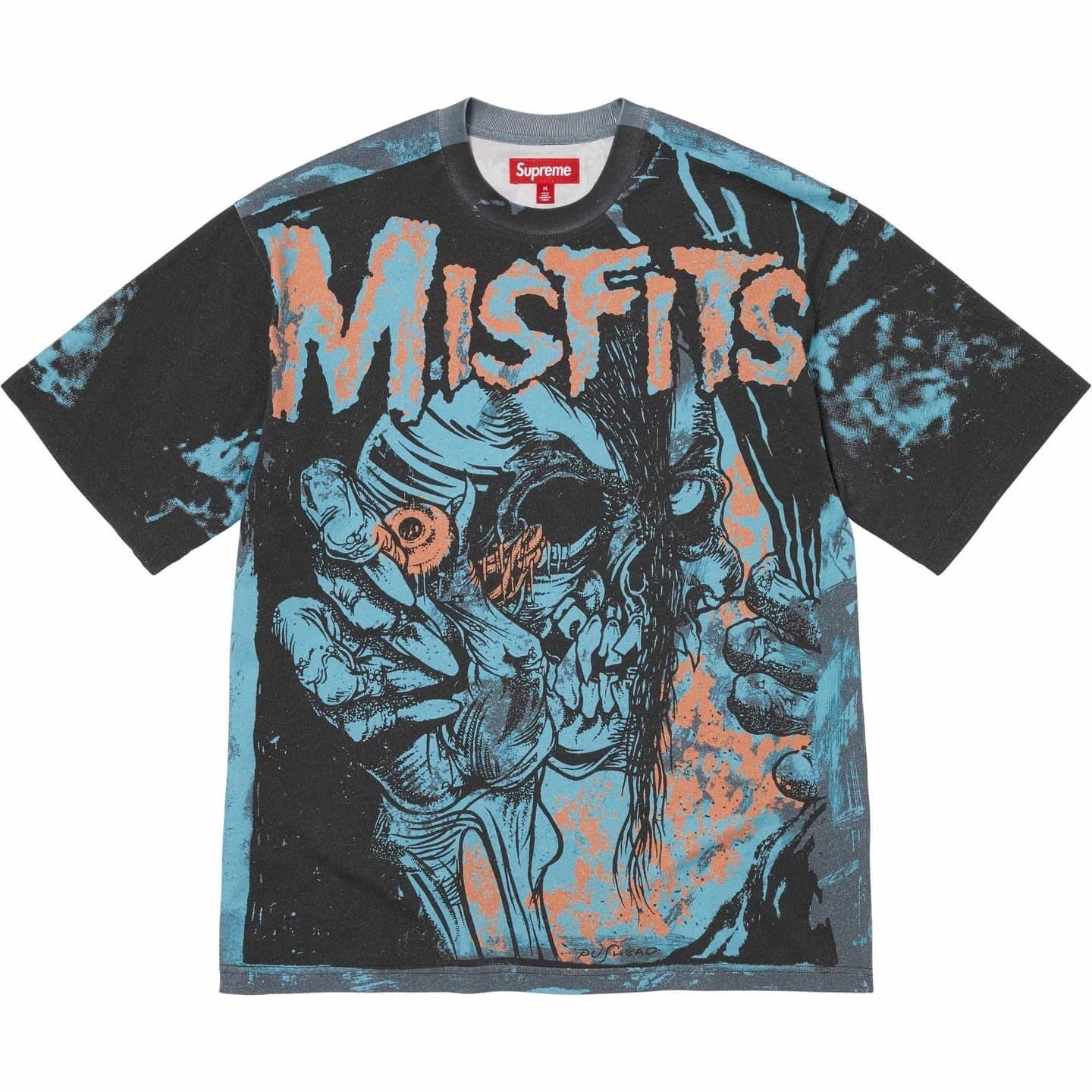 798961 Supreme The Misfits Топ с коротким рукавом Синий L