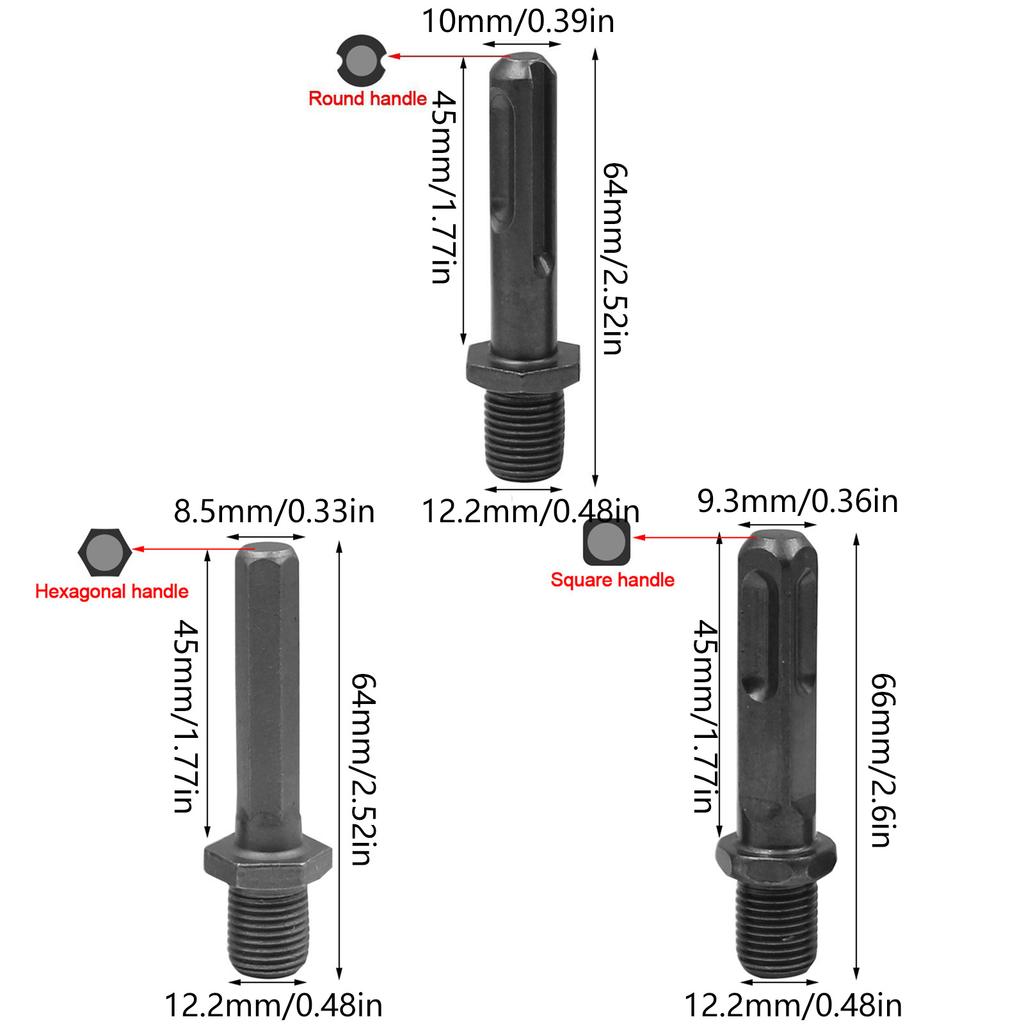 Quick Install Hammers Drill To Water Drill Adapter Converter Durable Alloy Steel Design For Concrete Brick Wall Drilling