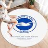 Brighton & Hove Albion Round Area Rug,Carpet Rug for Living Room Bedroom Sofa Playroom Decor,Non-slip Floor Mat
