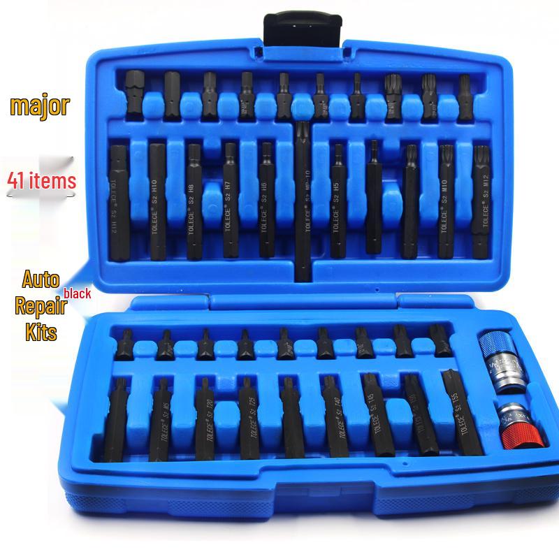40-Piece Star and Hex Bit Socket Set for Auto Repair and Maintenance