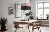 Single Hanging Lamp Classic Oak Veneer Lampshade 44Cm