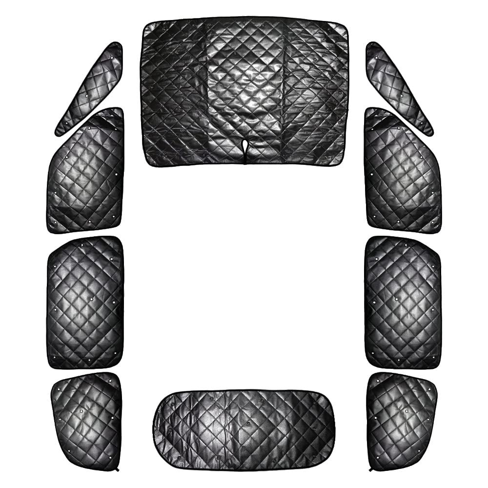 Car Camping Sunshades for the New 90 Set Full Window UV Improved Fuel Outdoor Camping AUTO-MP Voxy/Noah Series, 10-Piece (5-Layer Construction),