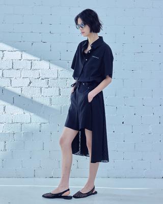 LUVM Back Lettering Shorts_Black