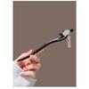 New Chinese Style Elegant Lotus Tassel Black Wood Hairpin Retro Hair Stick Back Head Updo Hair Accessory for Horse Face Skirt Daily Wear