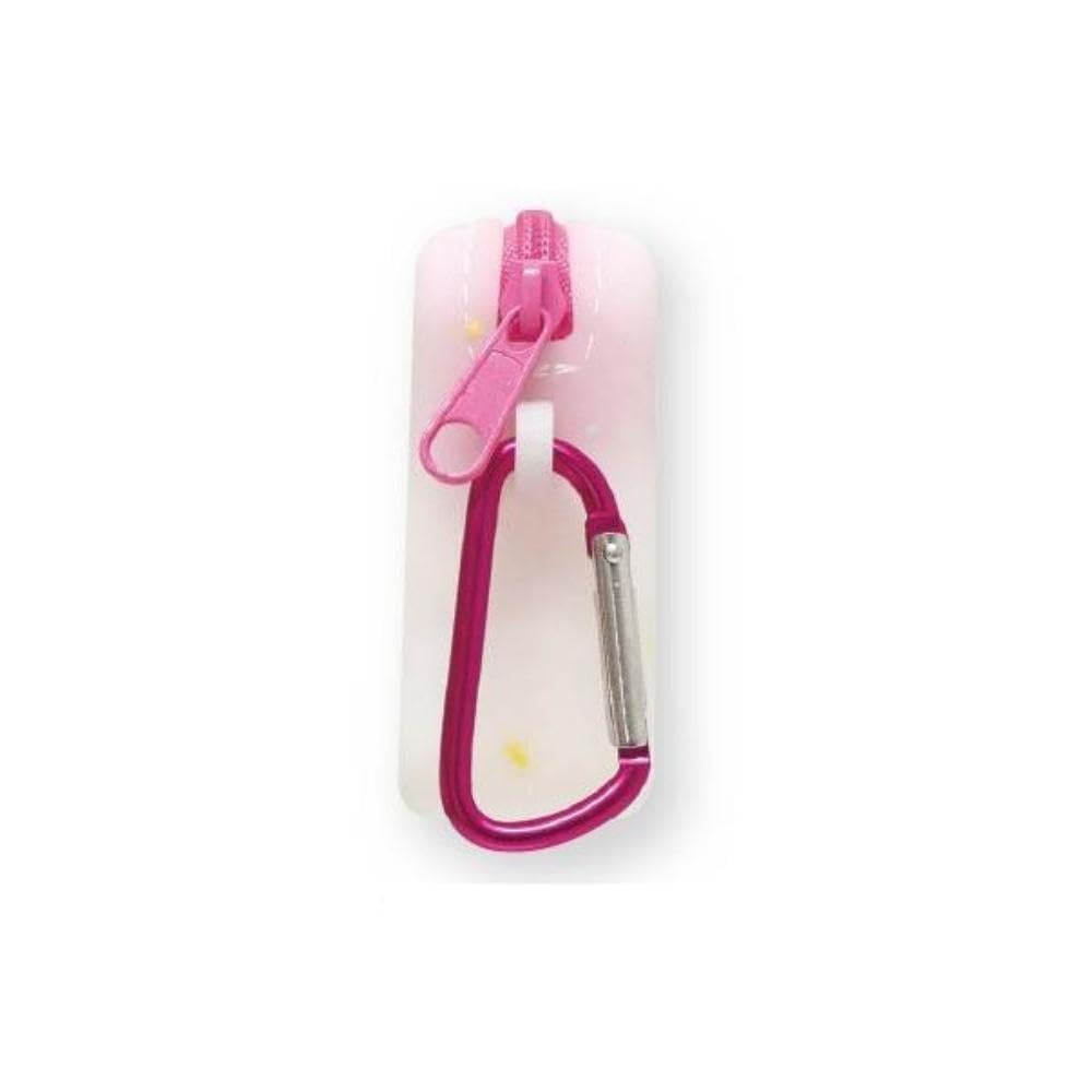 K Company Sanrio Characters Silicone Mini Carabiner Pouch, Hello Kitty, SAC-SMK-KT, H6.5 x W9.5 x D3cm