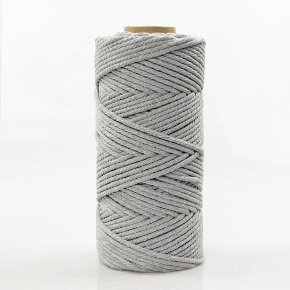 New Handmade Cotton Rope Scratching Post 3mm Diameter Colorful Handmade Weaving Rope Cotton Thread Rope серый