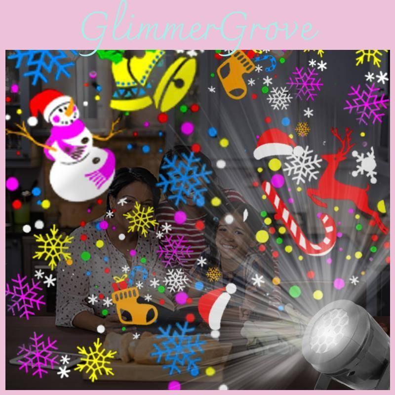Christmas Lights Projector Xmas Party In Outdoor Snowflake Led Laser Lamp Usb