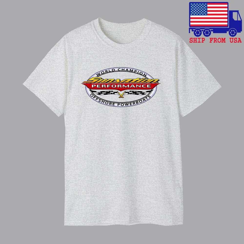 Sunsation Powerboats Boats Men#039;s Grey Size S5XL Unisex T-Shirt S