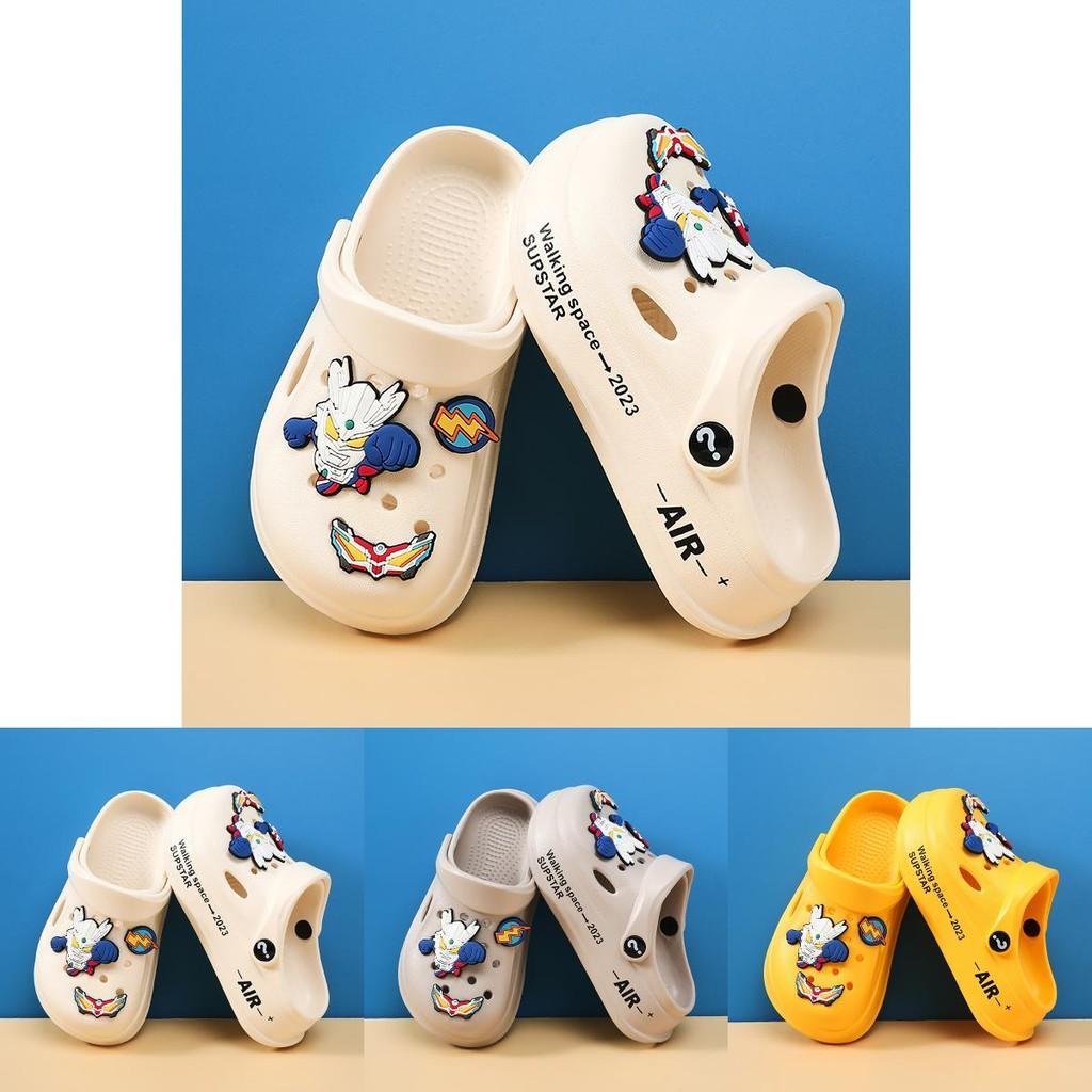 Cartoon Design Cute Kids Clogs Breathable Summer Shoes Nonslip Eva Sandals Boys For