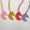 Retro Leather Horse Head Bag Charm Soft Durable Decor Accessory for Backpack Handbag Keychain Suitable for Daily Use Gifting
