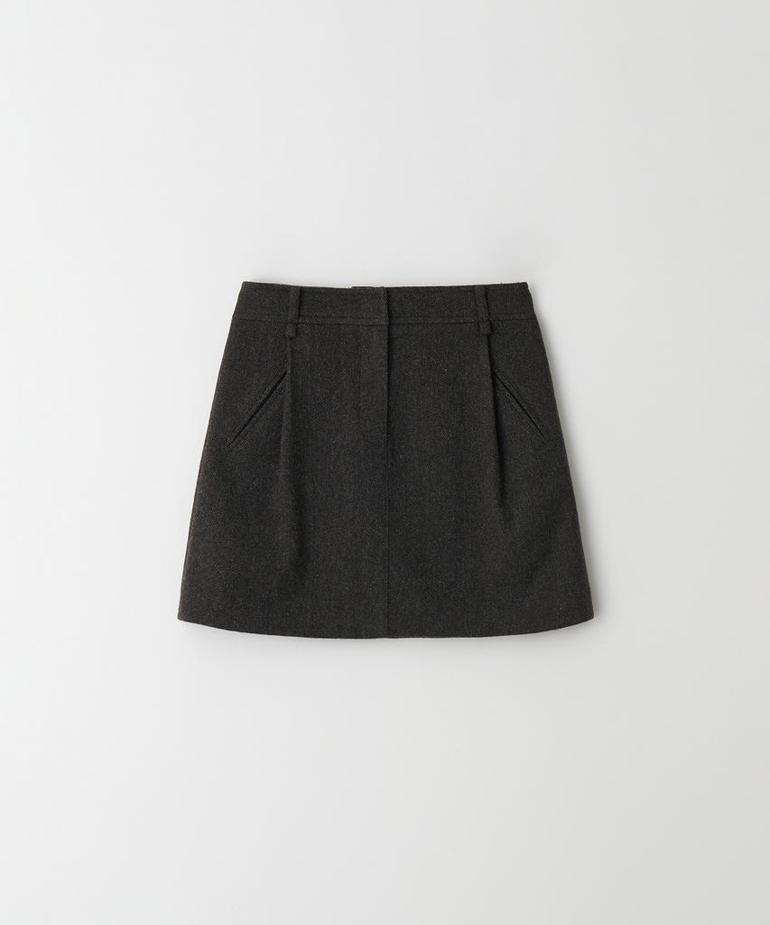 The Rye Volume Mini Skirt(Charcoal)