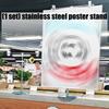 Metal Banners Holder Store Counter Poster Display Stand Signage Stand Adjustable Advertising Signs Stand for Supermark