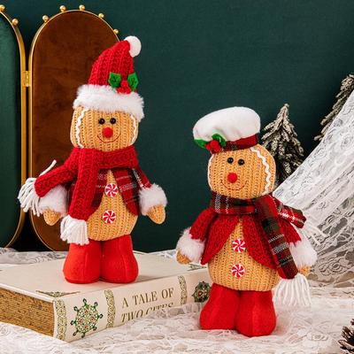 Christmas Gingerbread Man Plush Ornament for Kids