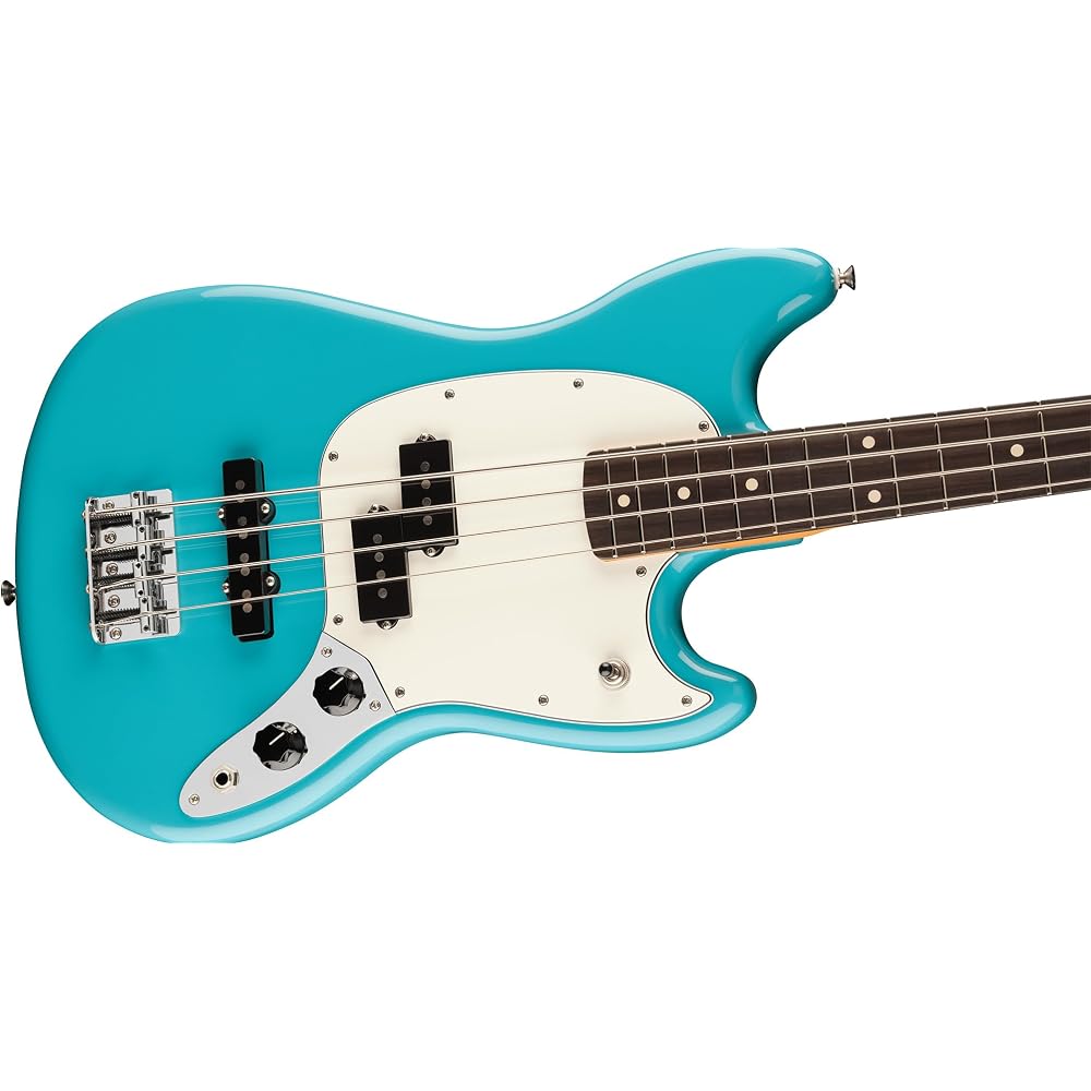 Fender Fender Short Scale Electric Bass Player II Mustang® Bass PJ, Rosewood Fingerboard, Aquaton...