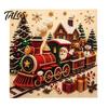 Regali di Natale pensati per gli appassionati Kit Artistico Pittura su Tela con Perle Finte Fai da Te, Kit per Artigianato con Perline Divertimento in Famiglia Adulti, Principianti, Babbo Natale Carino