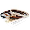 Women's Leather Decorative Buckle Pull-Through Waistband Belt for Skirts and Suits - Punch-Free Design.