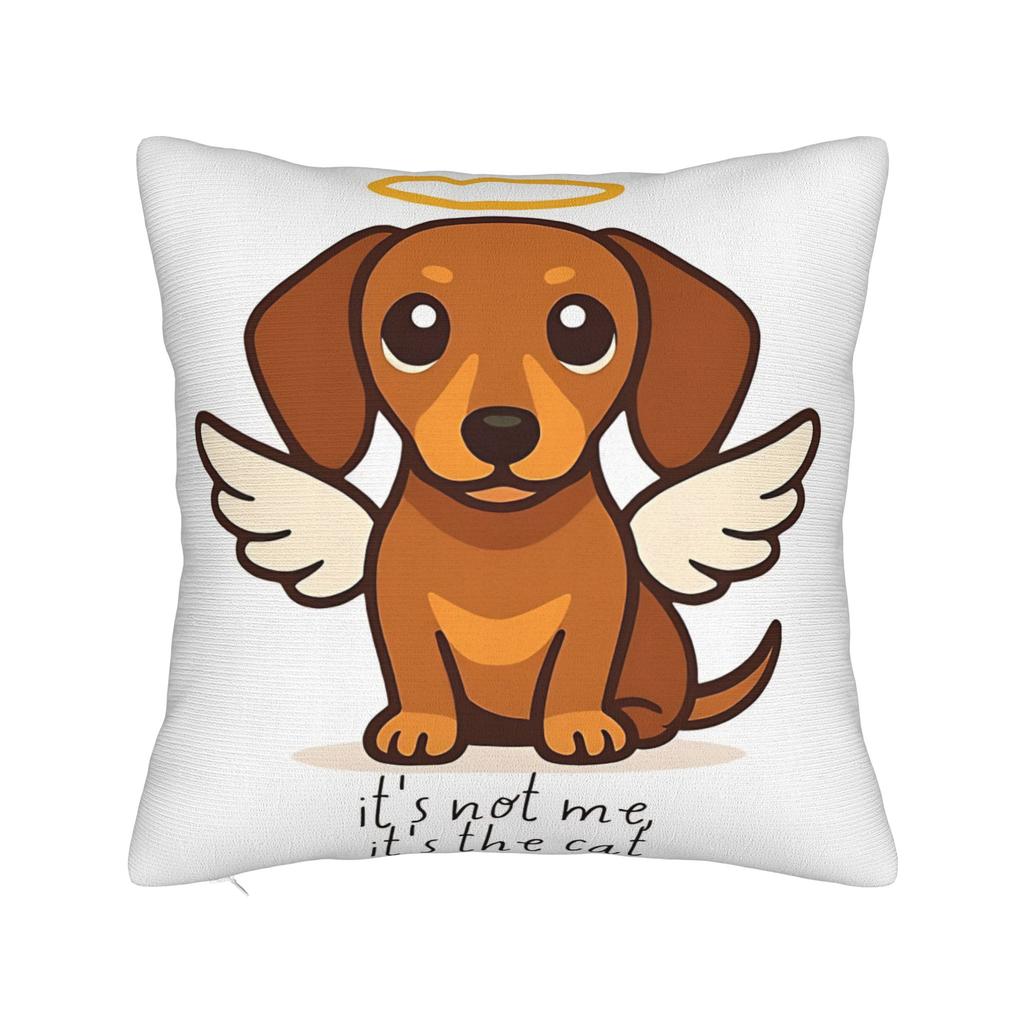 Black and Brown Dachshunds Pattern Pillow Cover  Morden Pillow Case For Sofa Home Decoration Comfy Pillowcases Gift