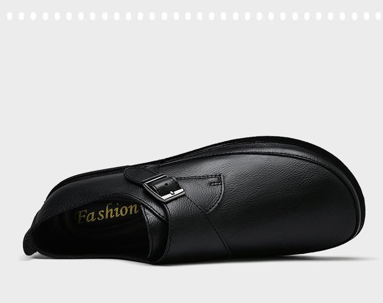 Herren Vielseitige Echtleder Freizeitschuhe, Größen 45-47, mit Weichsohlen für täglichen Komfort.