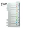 Planner Accessories for Organization Index Sticker Tabs with Built-in Scale Ruler Morandi Color Transparent Professional File Sorting PET Page