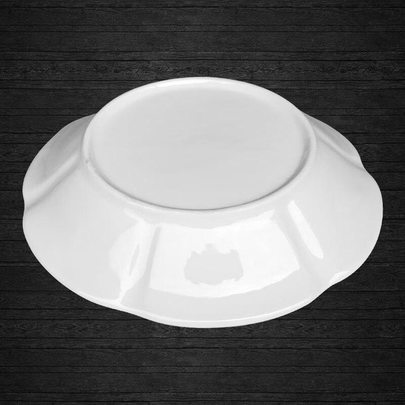 Hui Huang Pure White Plastic Cartoon Dinner Plate