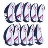 10 Stück Golfschläger Eisen Schlägerkopfhülle Schlägerende Schutz Korea Nationalflagge Farbmischung