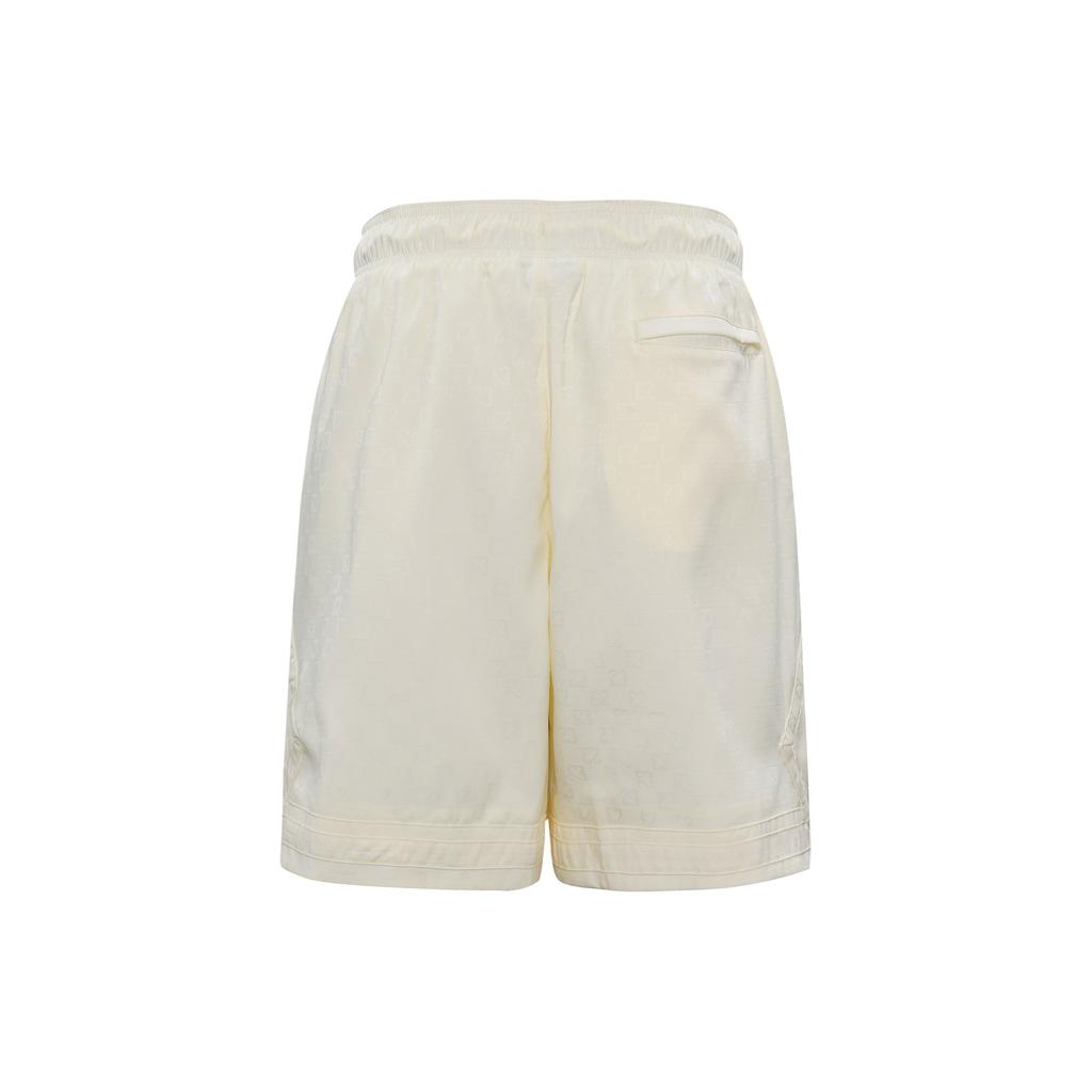 Jordan Solid Color Casual Drawstring Straight-Leg Shorts Men Bottoms Light-Ivory FN0770-110