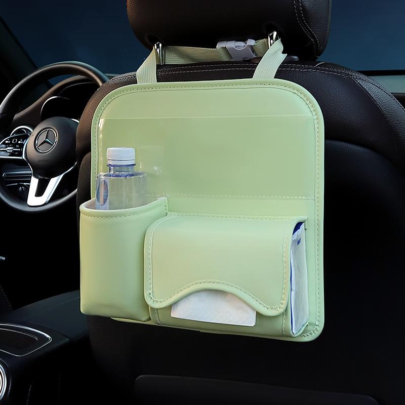 Car Seat Back Organizer Hanging Bag Multi-function Tissue Storage Box Holder Auto Backseat Cup Phone Pocket Interior Accessoire