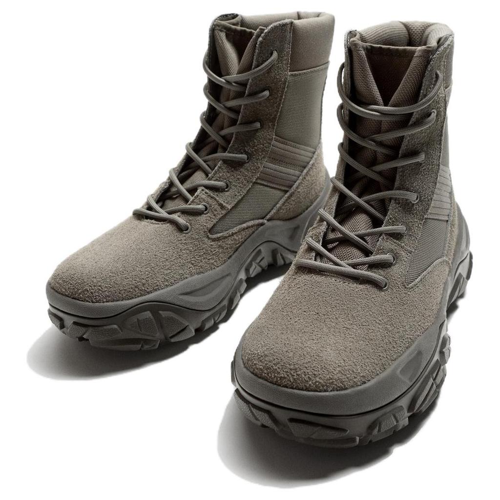 Zara Fashionable Versatile Short Boots Men Boots Gray Brown 12113420-35