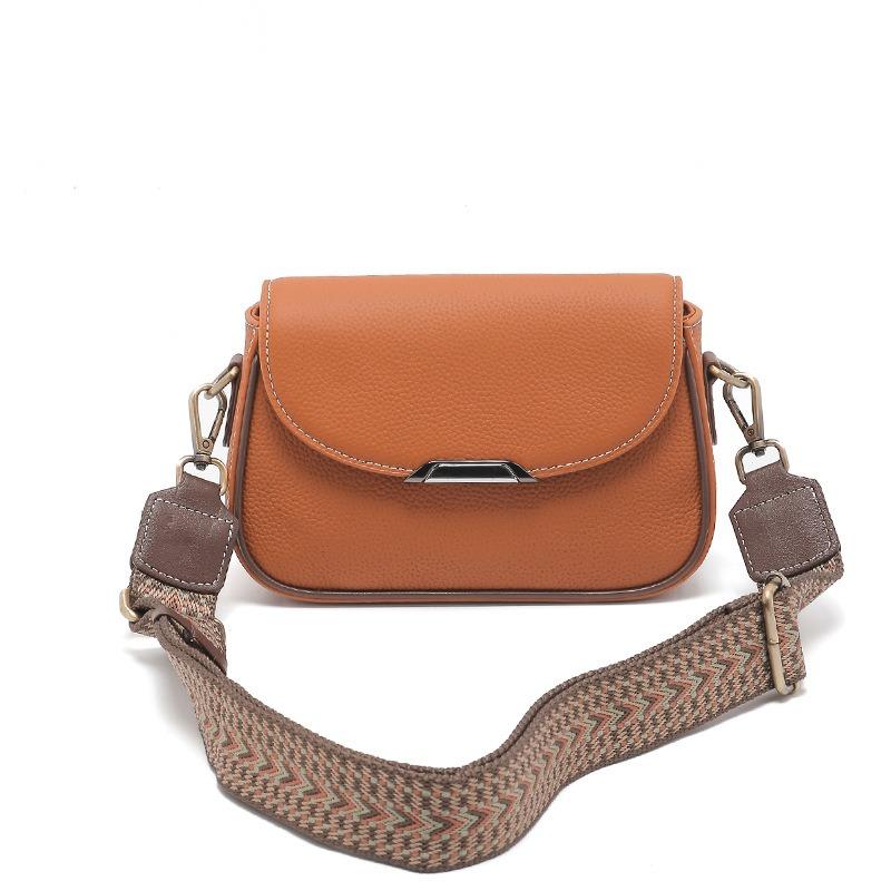 Damenledertasche Damen Umhängetasche neue Retro Pendler Schultertasche vielseitige kleine quadratische Tasche