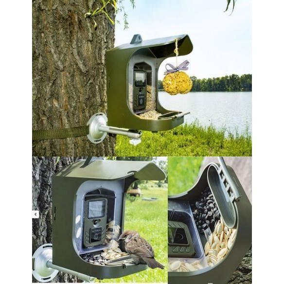 Caméra D'observation - TECHNAXX - FULL HD BIRDCAM TX-165 - Vert - Résistant Aux Intempéries - Sans Fil