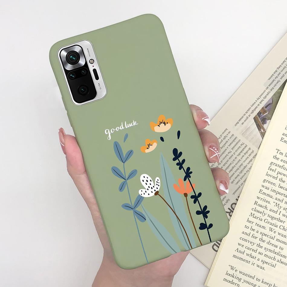 For Xiaomi Redmi Note 10 Case Love Heart Avocado Soft Silicone Cover Phone Case on Redmi Note 10S Note10 S Note 10 Pro Max Funda