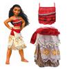 Princess Moana Cosplay Costume Set For Little Girls With Hawaiian Style Features