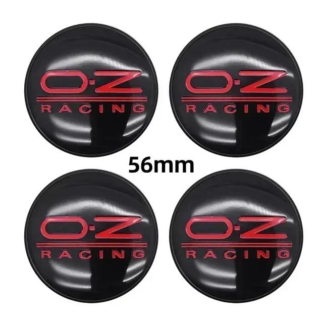4pcs Car Wheel Hub Center Caps 56mm 60mm 65mm 68mm For Rim Cover Auto OZ Logo Badge Emblem Exterior Styling Accessories